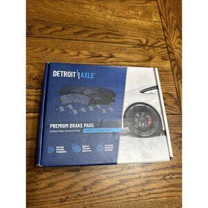 NEW Other Detroit Axle 2x Front Carbon Fiber Ceramic Brake Pads Hardware P-1374